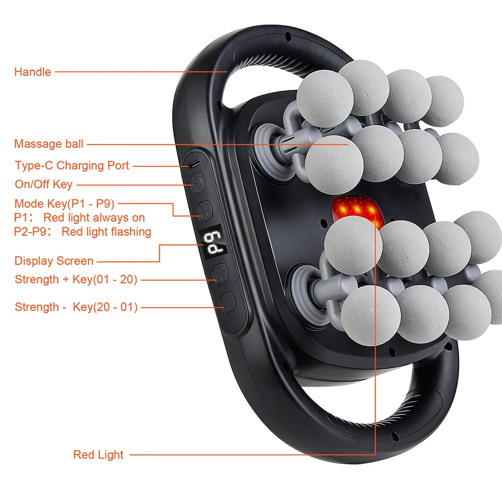 PowerFlex 16-Head Deep Tissue Massager