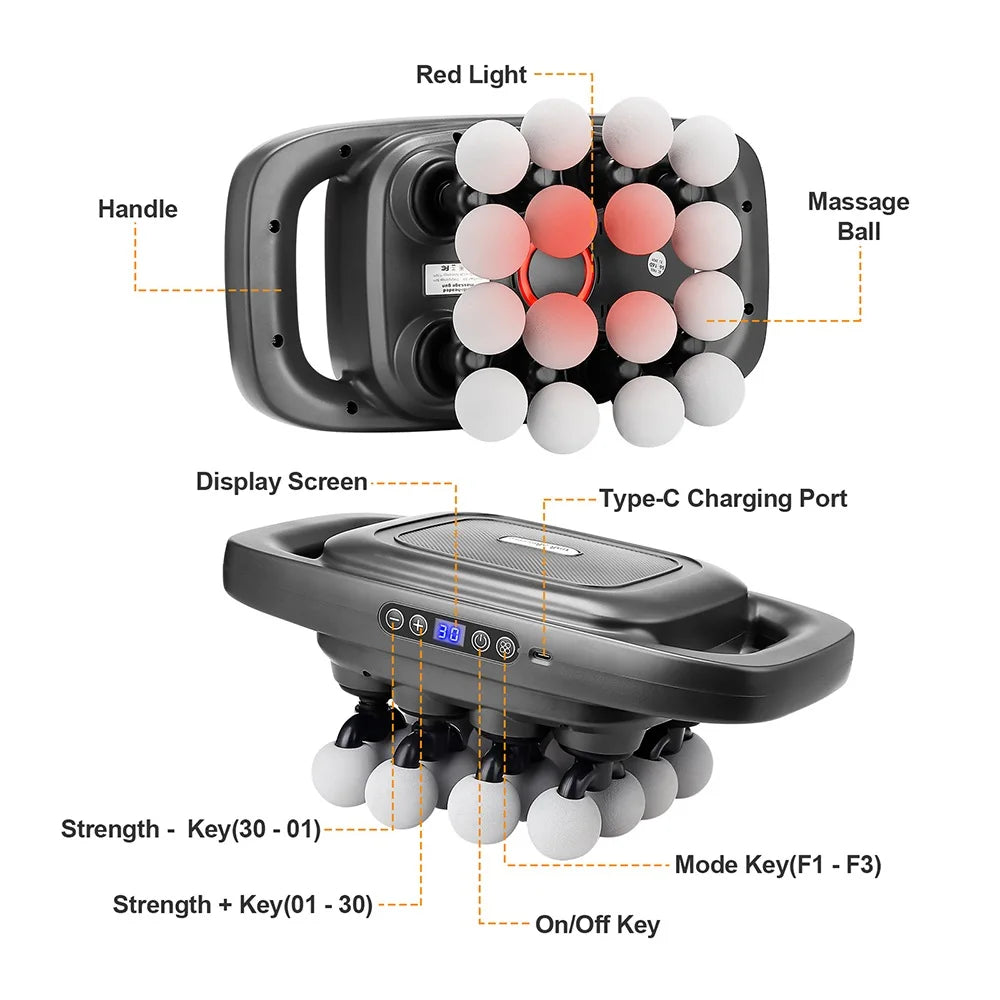 PowerFlex 16-Head Deep Tissue Massager